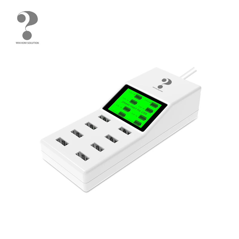 8 PORTS Беспроводное зарядное устройство для Xiaomi, быстрая зарядка, USB зарядное устройство для Samsung s10, умный Универсальный концентратор, розетка питания для iphone X, настенный адаптер - Plug Type: 8 PORTS