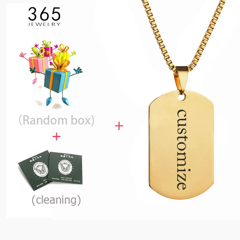 ID Tag Stainless Steel Necklace Gift For Her Him Custom Pictures Image Pendant Engrave Your Photos On | Украшения и аксессуары