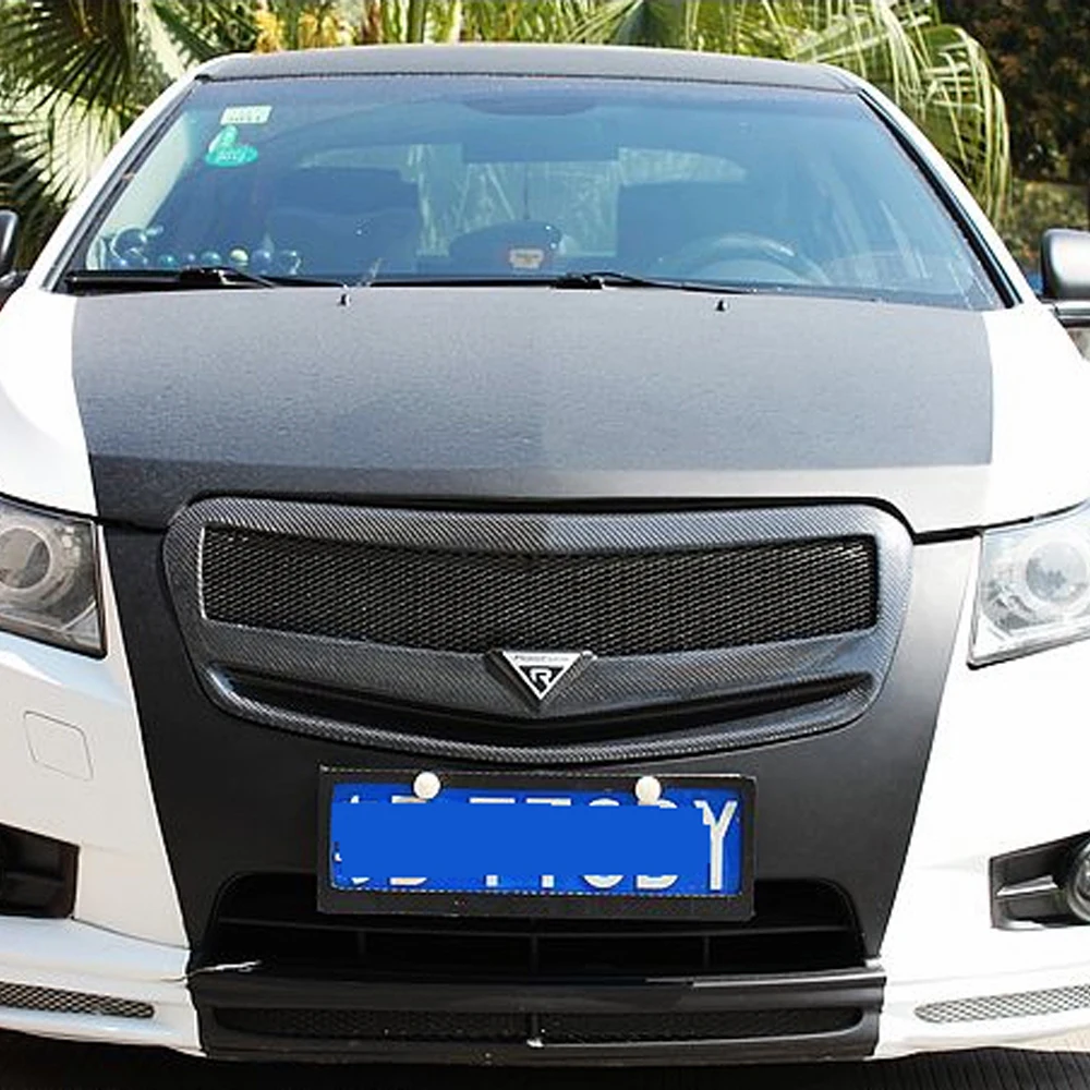 Для Chevrolet Cruze Carbon Fiber Комплект переднего корпуса авто бампер сетка решетка решетки 2009