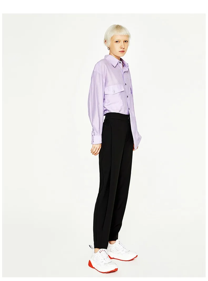 Toyouth High Waist Harem Pants Autumn Solid Trousers Women Fashion Loose Radish Pantalones Mujer Size 25~31 Casual Pants