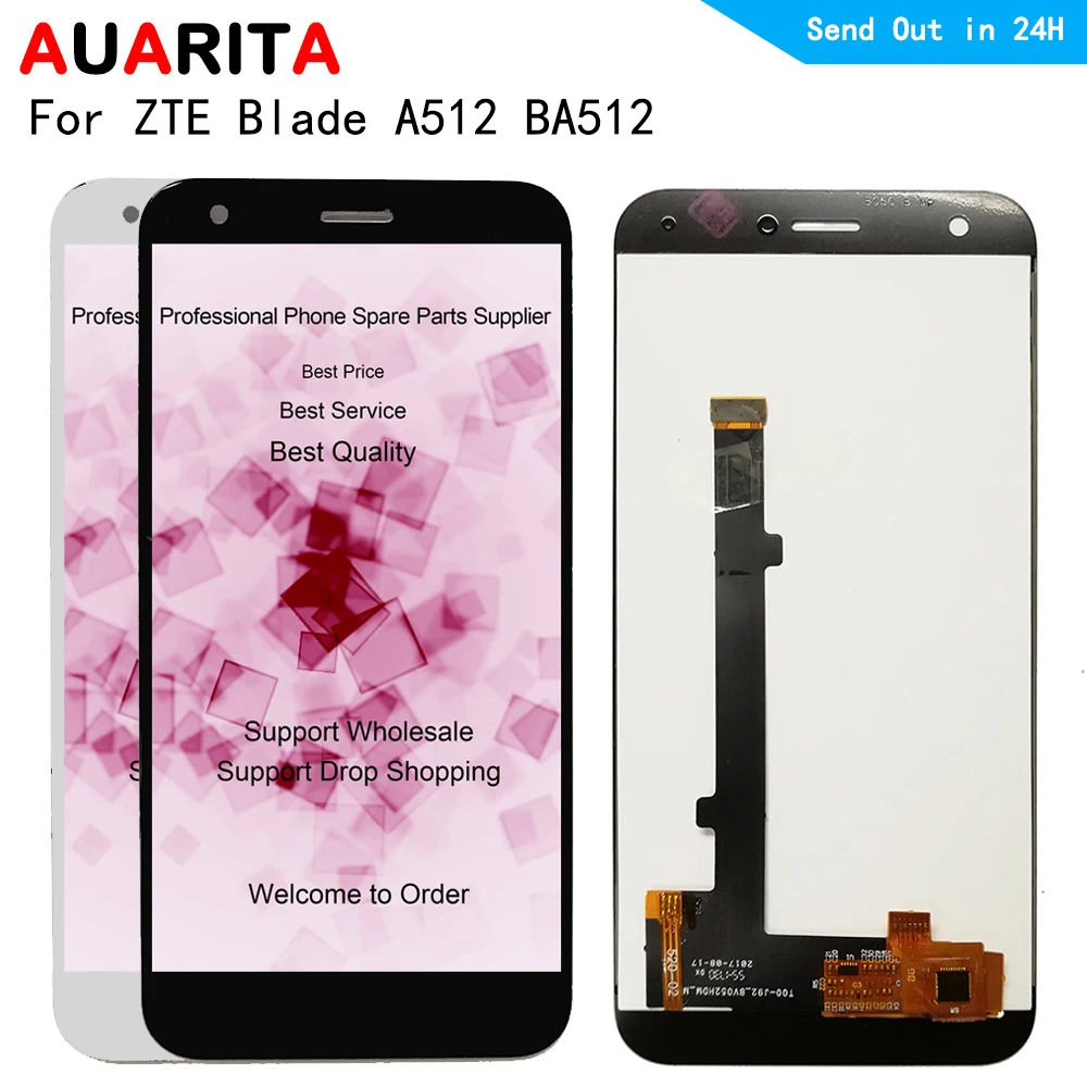 ЖК-дисплей для ZTE Z10 Blade A512 BA512 сенсорная панель внешнее стекло в сборе дигитайзер
