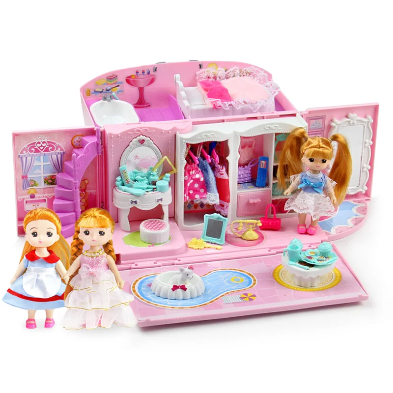 Handbag 3 doll Diy Кукольный дом Сумочка Мебель Миниатюрные аксессуары милый кукольный домик подарок на день рождения домашняя модель игрушки дом куклы игрушки для детей - Цвет: Handbag 3 doll
