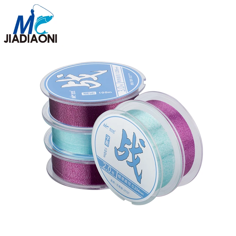100 м 100% нейлоновая прозрачная рыболовная леска JIADIAONI для ловли нахлыстом