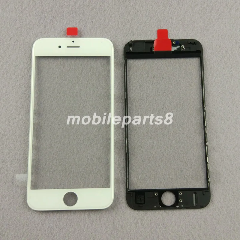 100 шт. Бесплатная доставка DHL стекло с рамкой oca для iPhone 7 plus 5 "передний экран