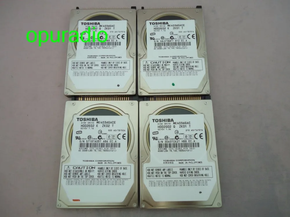 MK4036GAC MK4036GACE диск HDD2E02 2G02 DC + 5V 1.3A/1.1A 40GB 8455MB для mercedes benz автомобильный HDD