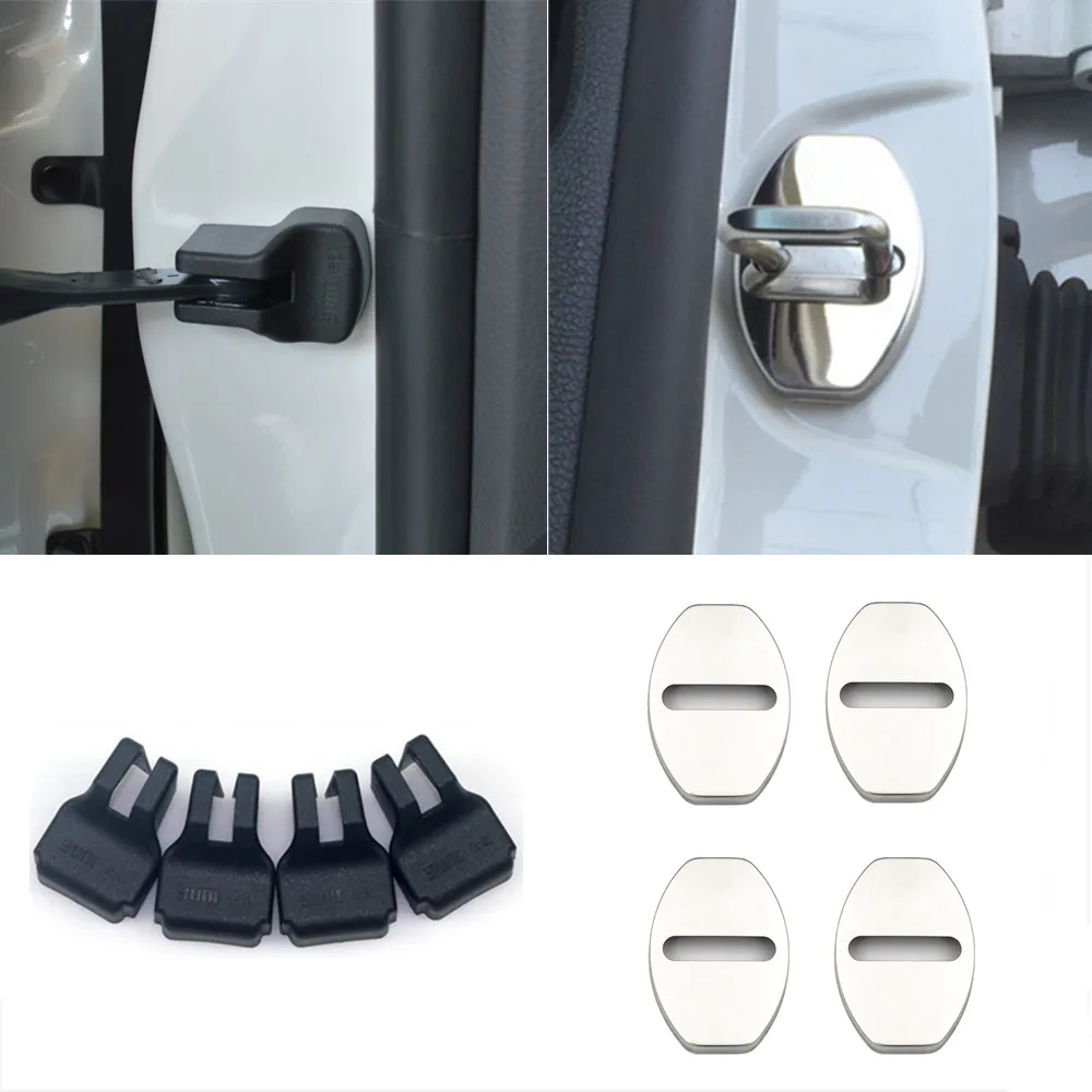 4 шт. Тюнинг автомобилей двери автомобиля ограничения фиксаторы уход за кожей