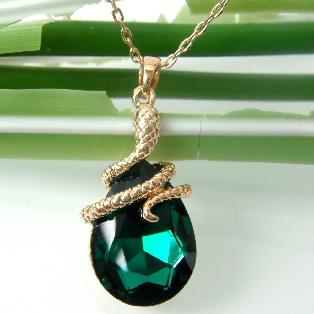 Navachi кудрявая змея Красочный Кристалл кубический циркон кулон ожерелье