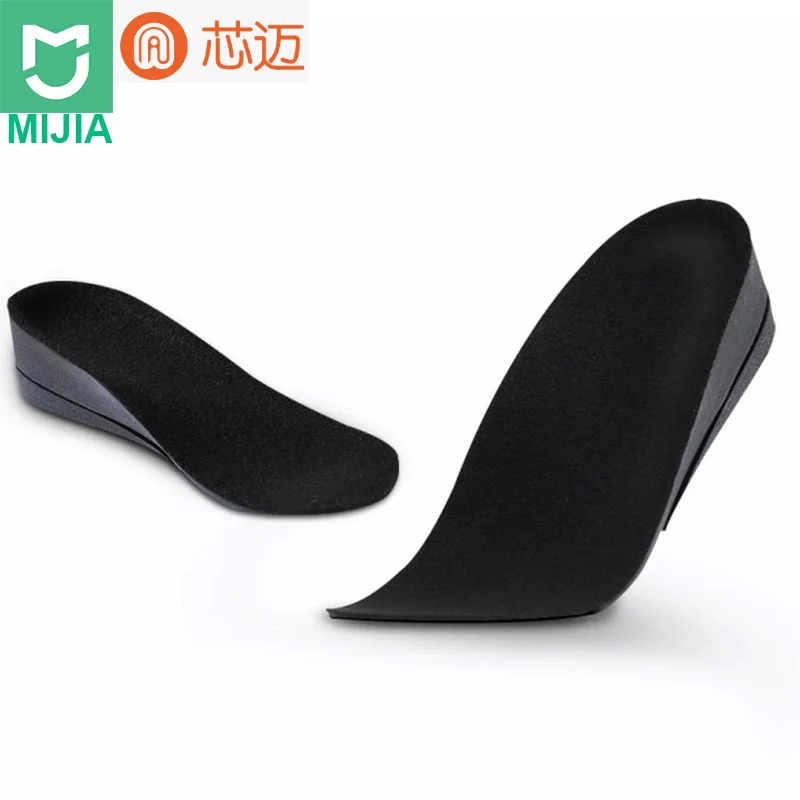 One pair in Pack Xiaomi Mijia увеличение половинные стельки Pad ВЫСОТА ПОДУШКИ повыше мужской женская обувь Высота вставка обувная колодка 1,5/2/3,5 см 57 - Цвет: One pair in Pack