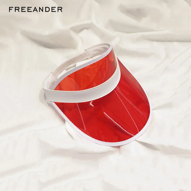 Прозрачная пустая пластиковая Солнцезащитная шляпа Freeander из ПВХ Новое
