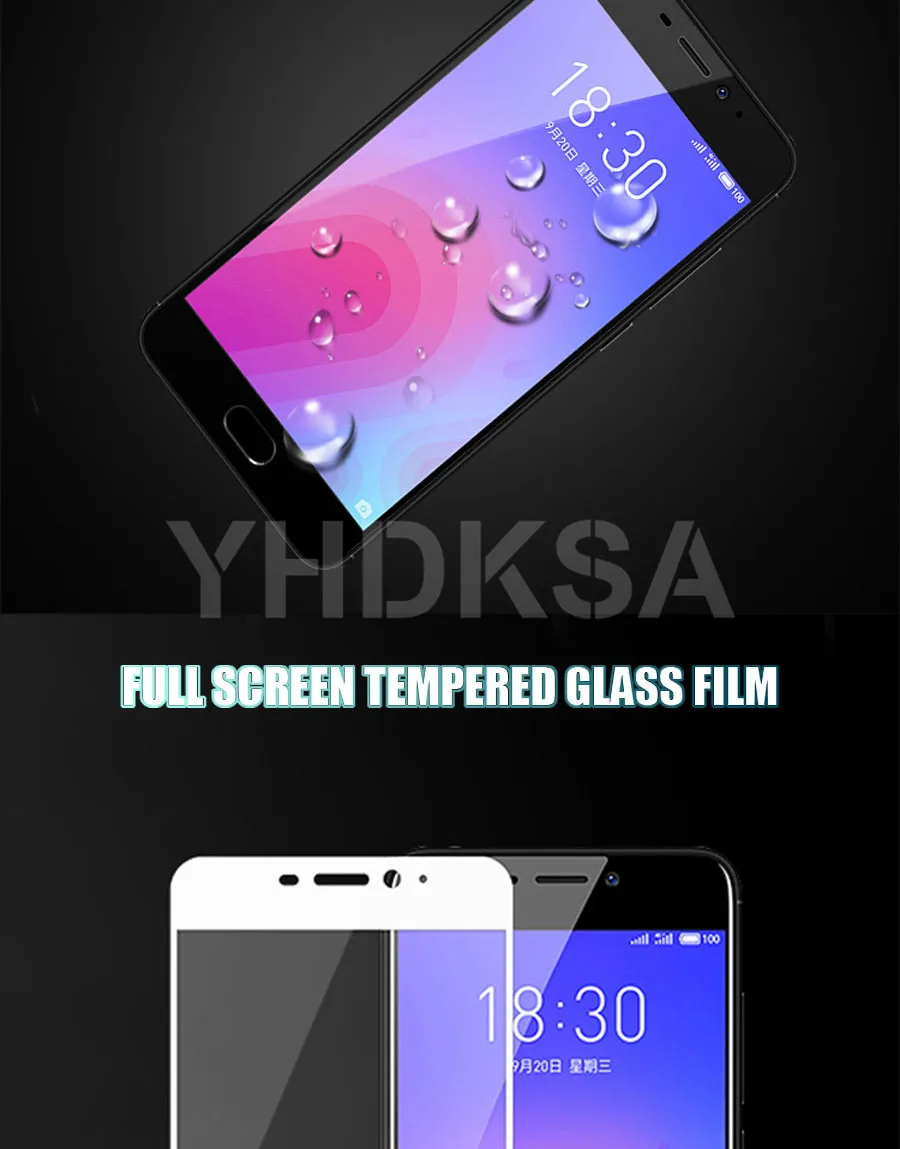 9D закаленное стекло для Meizu M6 M5 M3 Note M6S M6T M5S M5C M3S M8 Pro 7 Plus Защитная пленка для экрана
