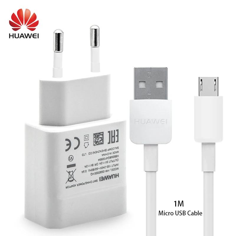 Зарядное устройство Huawei с Micro USB кабелем 18 Вт 9 В 2 А для Honor 9i 8 Lite P8 max Play 7 7i 6 P40pro P30pro