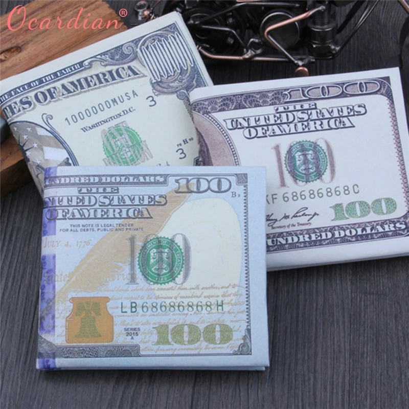 2018 долларов США коричневые кожаные кошельки мужские 100 $ держатель для монет
