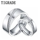 Титановое кольцо для мужчин и женщин, 1 шт., 68 мм, инкрустированное фианитом украшение, вечное кольцо для пар, комплект подходящих для свадьбы, подарок на день Святого Валентина