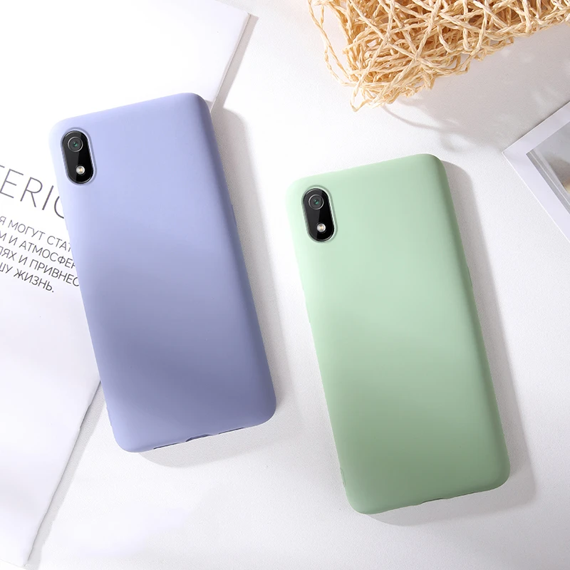 Для Xiaomi Redmi 7 NFH Оригинальный жидкий силиконовый мягкий чехол для 7A удобный