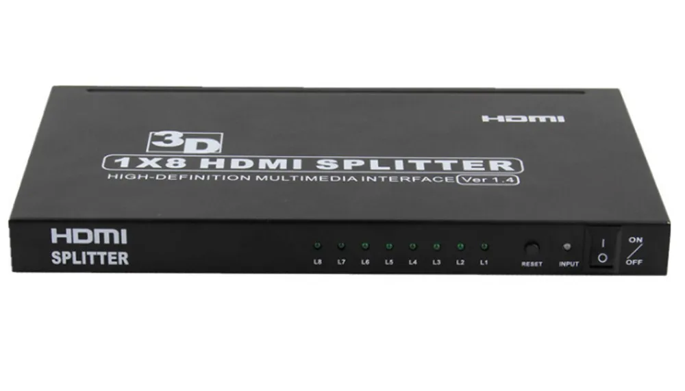 HDMI 1 4 версия разветвитель один на восемь 4K 1X8 8 в разветвитель|KVM-переключатели| |