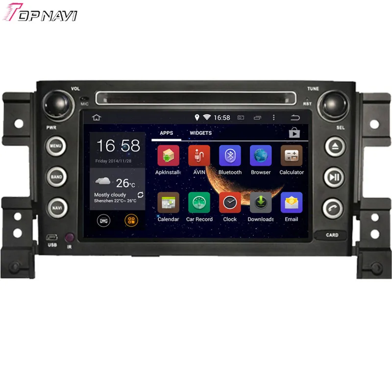 Topnavi 7''Quad Core Android 6 0 Автомобильный DVD проигрыватель для SUZUKI GRAND VITARA 2005