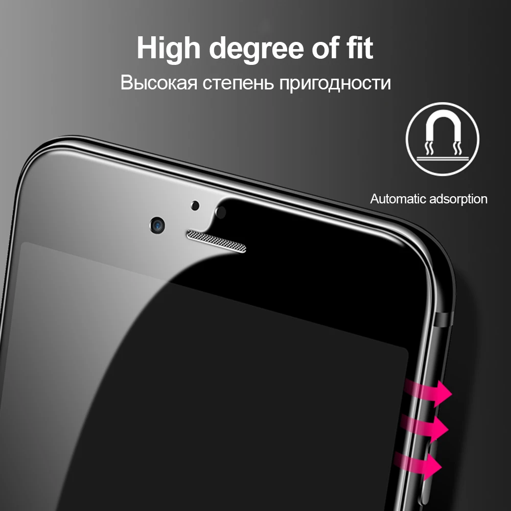 TOMKAS 6D защитное стекло с закругленными краями для iPhone 6 6 S, защитная пленка из закаленного стекла для iPhone 8, 7, 6, 6S Plus