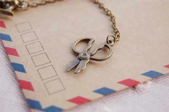 6 шт./лот Винтаж Металл брелок бронзовая башня/Ножницы/шить машина Дизайн брелки