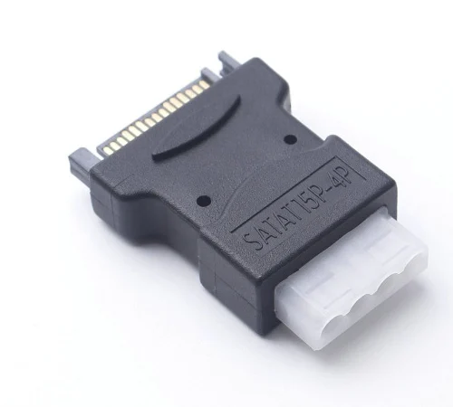 Бесплатная доставка KEFU 15 pin SATA Male к 4 Pin Molex PC IDE Female адаптер питания|sata male|4 molexide female |