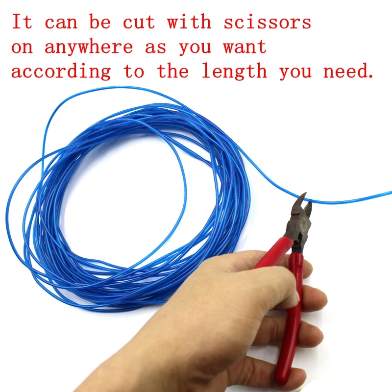 EL Wire неоновые огни водонепроницаемая светодиодная лампа гибкая канатная трубка