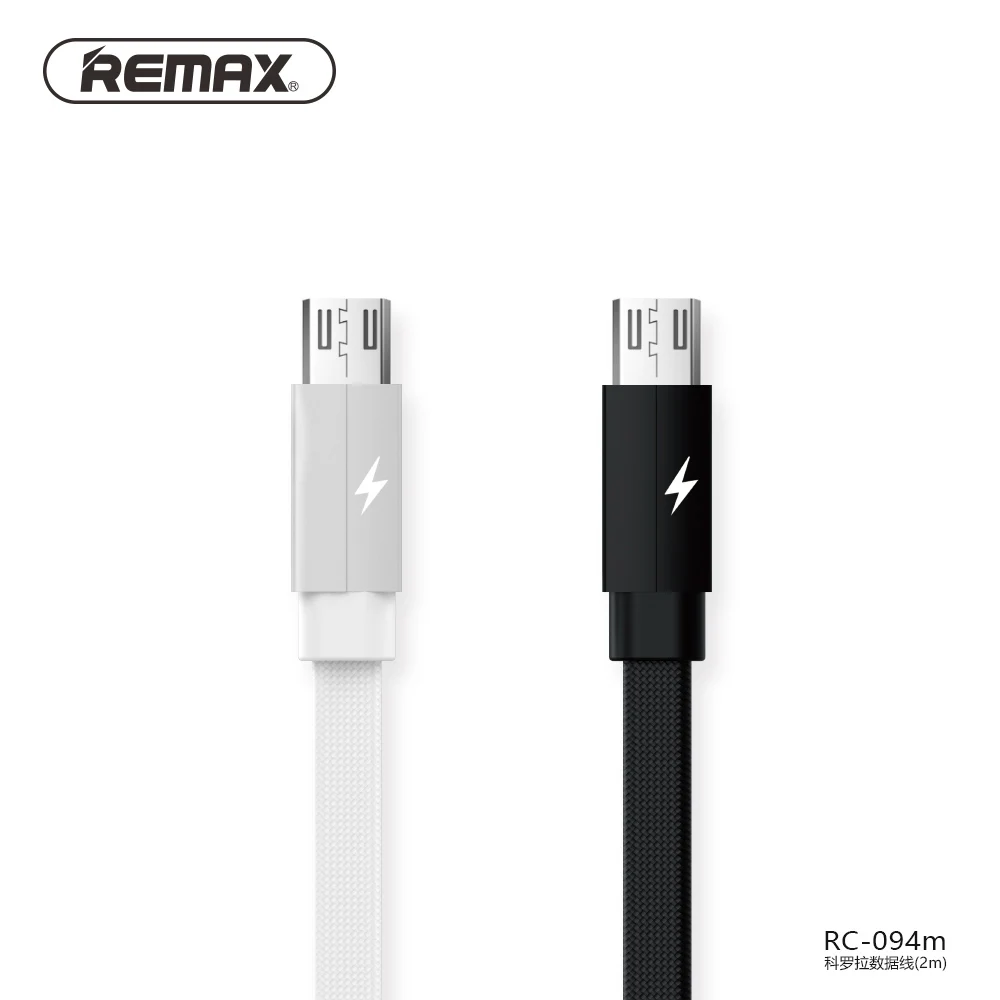 Кабель Micro USB Remax 2 м 1 А быстрое зарядное устройство для Samsung Xiaomi Huawei ткань Плетеный
