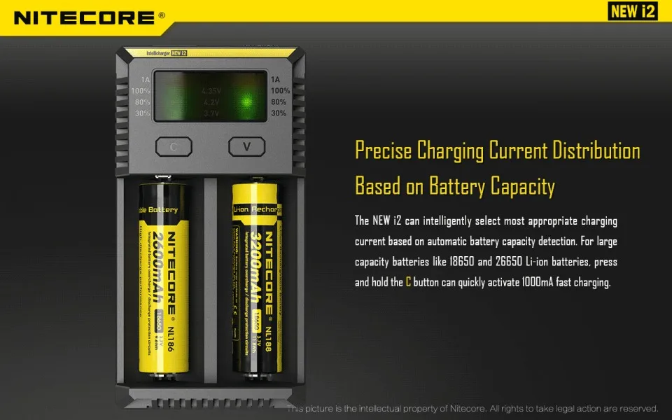 Nitecore SC4 D4 D2 I4 I2 цифровой процессор inteligente ЖК-схема Global de seguros Li-Ion 18650 14500 16340 26650 de cargador