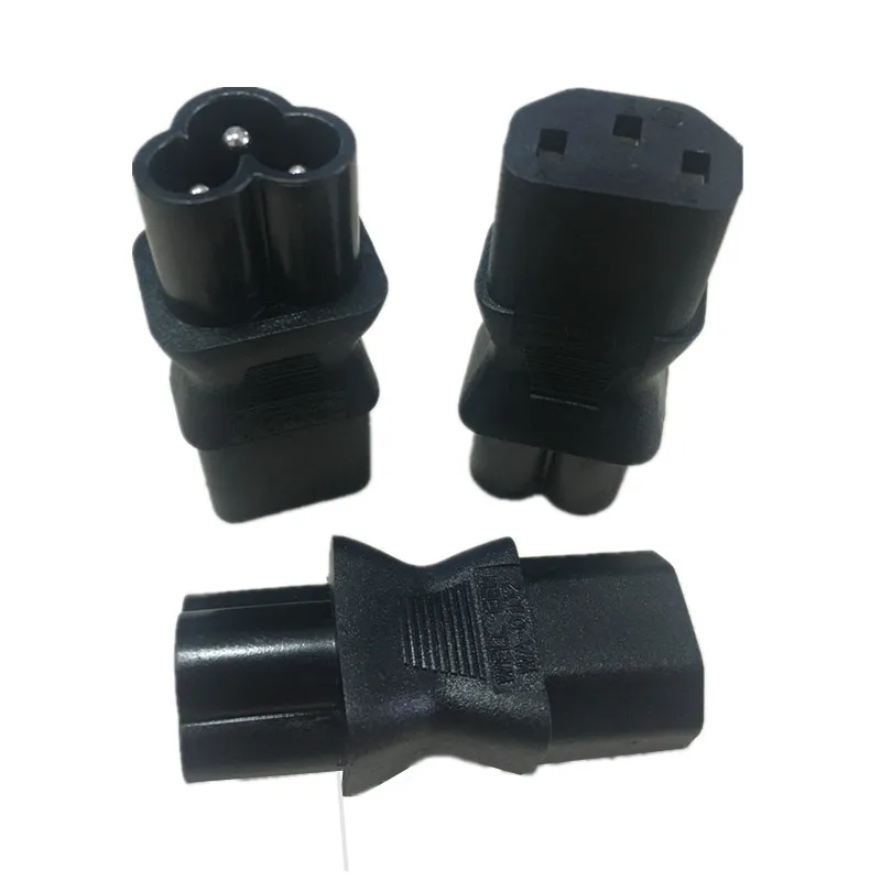 IEC 320 3 Pin C13 Female To C6 Male Cloverleaf Plug AC адаптер питания конвертер Новый|Адаптеры для