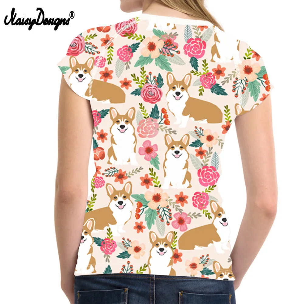NoisyDesigns/летние женские повседневные футболки с коротким рукавом и круглым