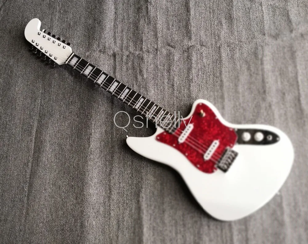 Высококачественный QShelly custom FD 12 струн алое тело фингерборд из черного дерева