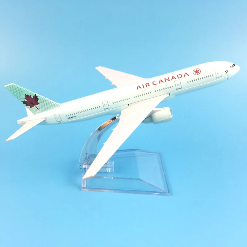 Бесплатная доставка модель самолета из металлического сплава 16 см AIR канадский 777