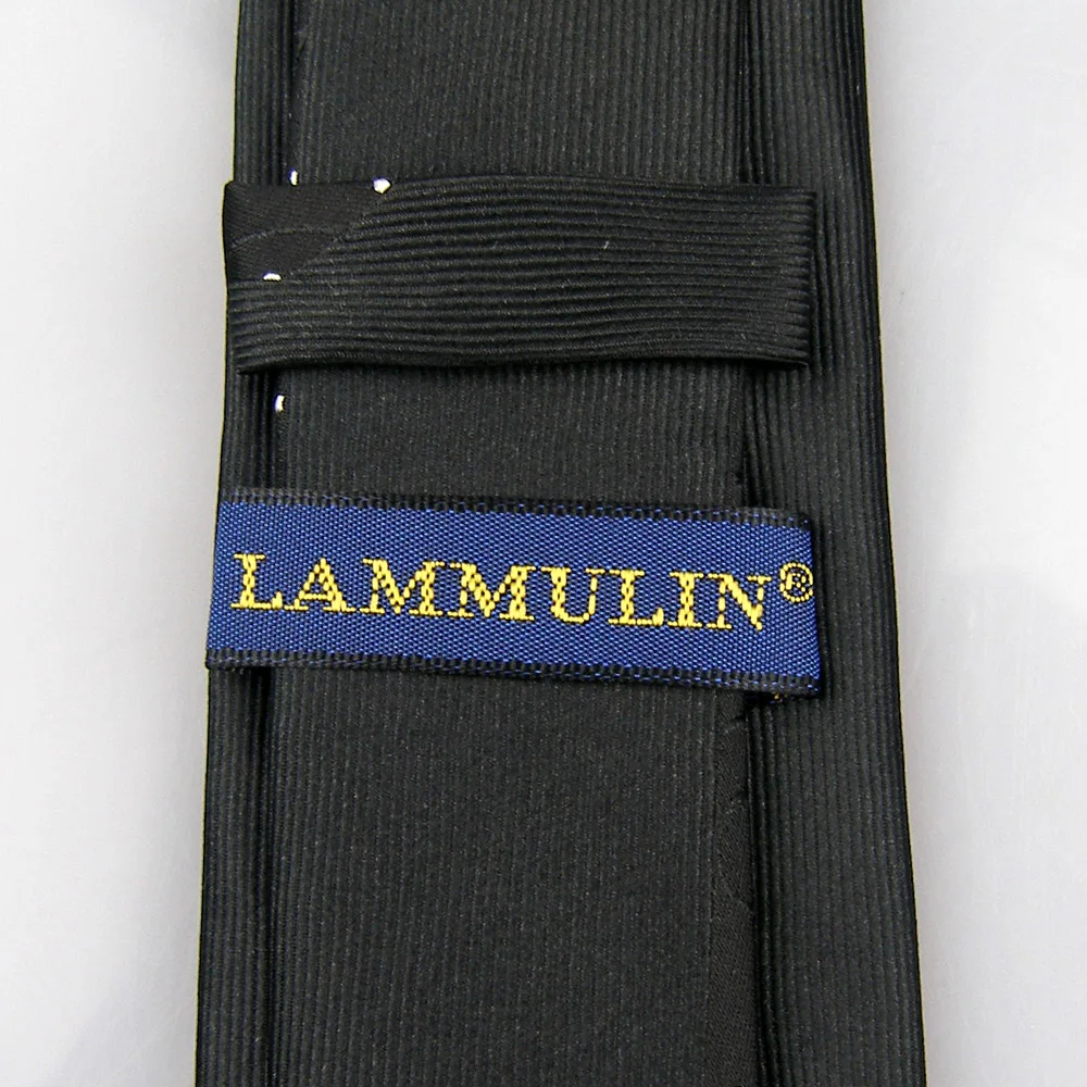Lammulin галстуки, мужской костюм, галстук-бабочка, черный с серебряным узором в горошек, жаккардовый галстук, кайма, дизайн, обтягивающий галстук 6 см, Gravata