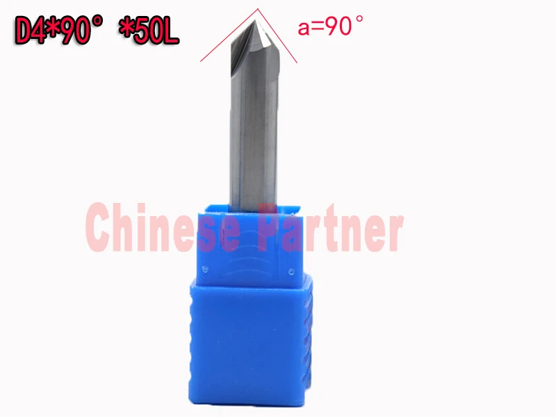 

5 шт./лот 4 мм * 90 градусов HRC50 твердосплавные фрезы для резки фаски для алюминиевых ножей инструменты