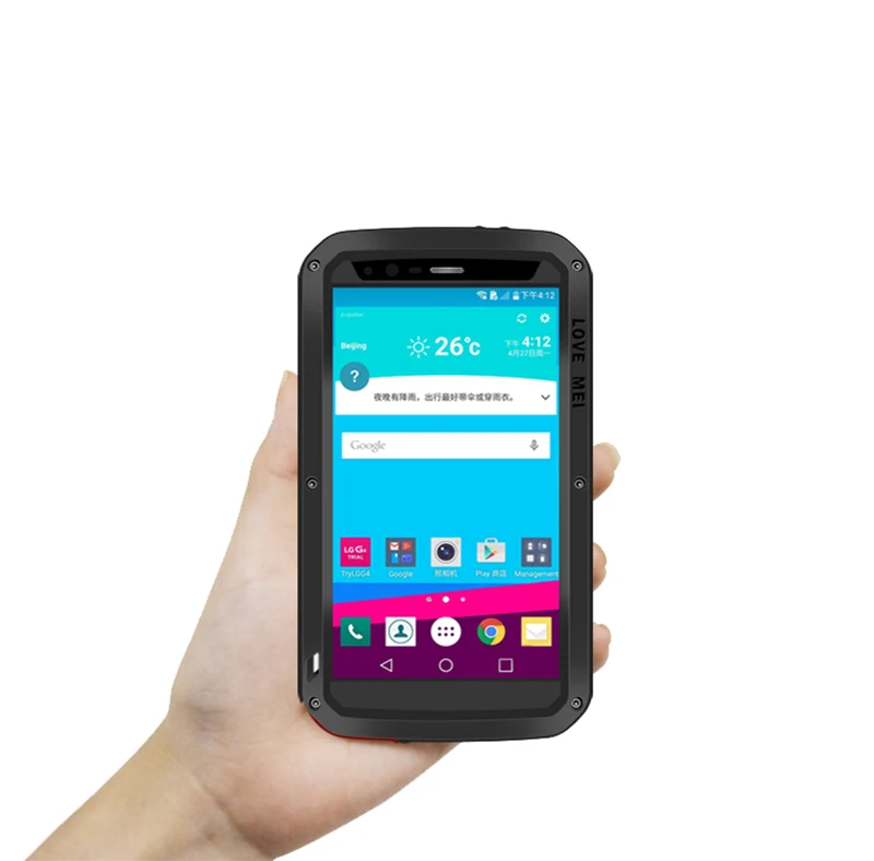 LOVE MEI Aluminum Metal Case Cover for LG G6 Full Protection Silicone Hybrid Waterproof Shockproof Cases |
