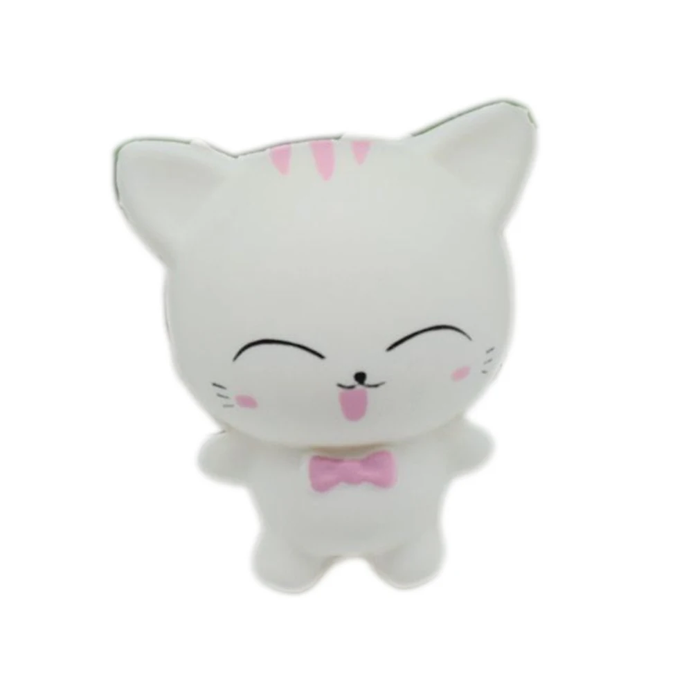 Мультяшный Кот Сжимаемый медленно поднимающийся телефон ремешки милый котенок