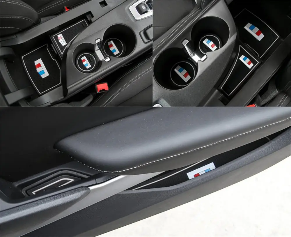 Для Chevrolet Camaro автомобильный нескользящий противоударный слот-коврик для двери коврик для салона подлокотник коробка латексные противопылевые коврики 9 шт