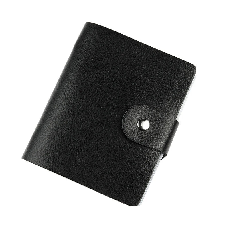 

XZXBBAG Genuine Leather Big Capacity Card ID Holders Case Unisex Credit Card Bag 60 Slots Hasp Bank Card Cover For Men Women
