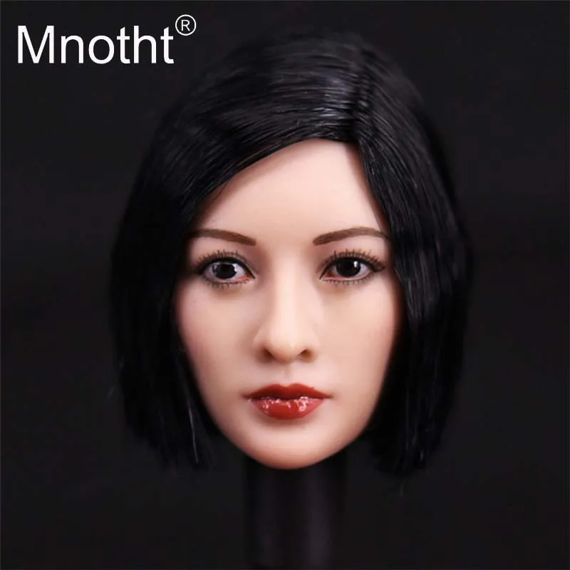 

Mnotht Toys 1:6 Asian China Beauty Head Sculpt Action Figure Head Carving Fit for Sexy Female Soldier Body Model Collections m3
