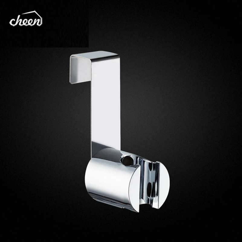 chrome plated Cheen Вешалка из нержавеющей стали крюк для туалет душ для биде Ванная комната набор shattaf держатель Анальная пробка чистого промывочный пистолет сливной бачок с автоматическим сенсором - Цвет: chrome plated