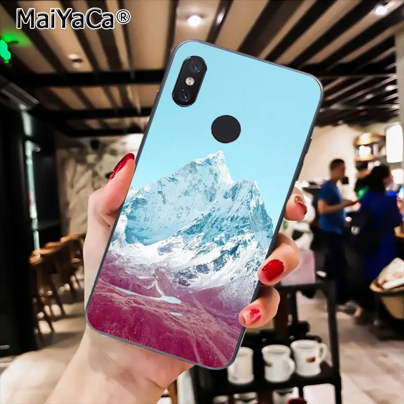 MaiYaCa зимние снежные горы Sceneary черный чехол для телефона для Xiaomi Redmi8 4X 6A S2 7A 6A Redmi 5 5Plus Note5 7 Note8Pro - Цвет: A15