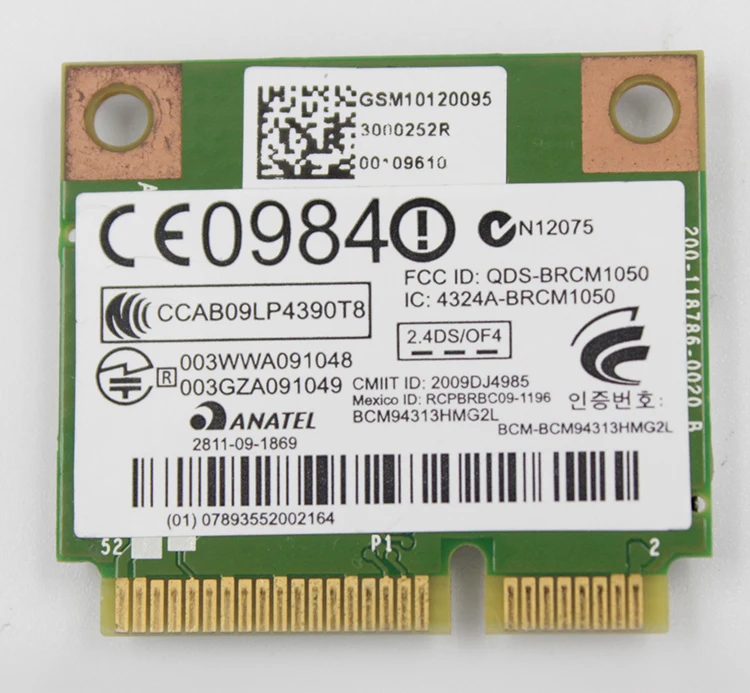 SSEA    BroadCom BCM94313HMG2L BCM4313,  Mini PCI-E 802, 11 b/g/n,  Lenovo B560 V560 G555 G560 Z560 Z565