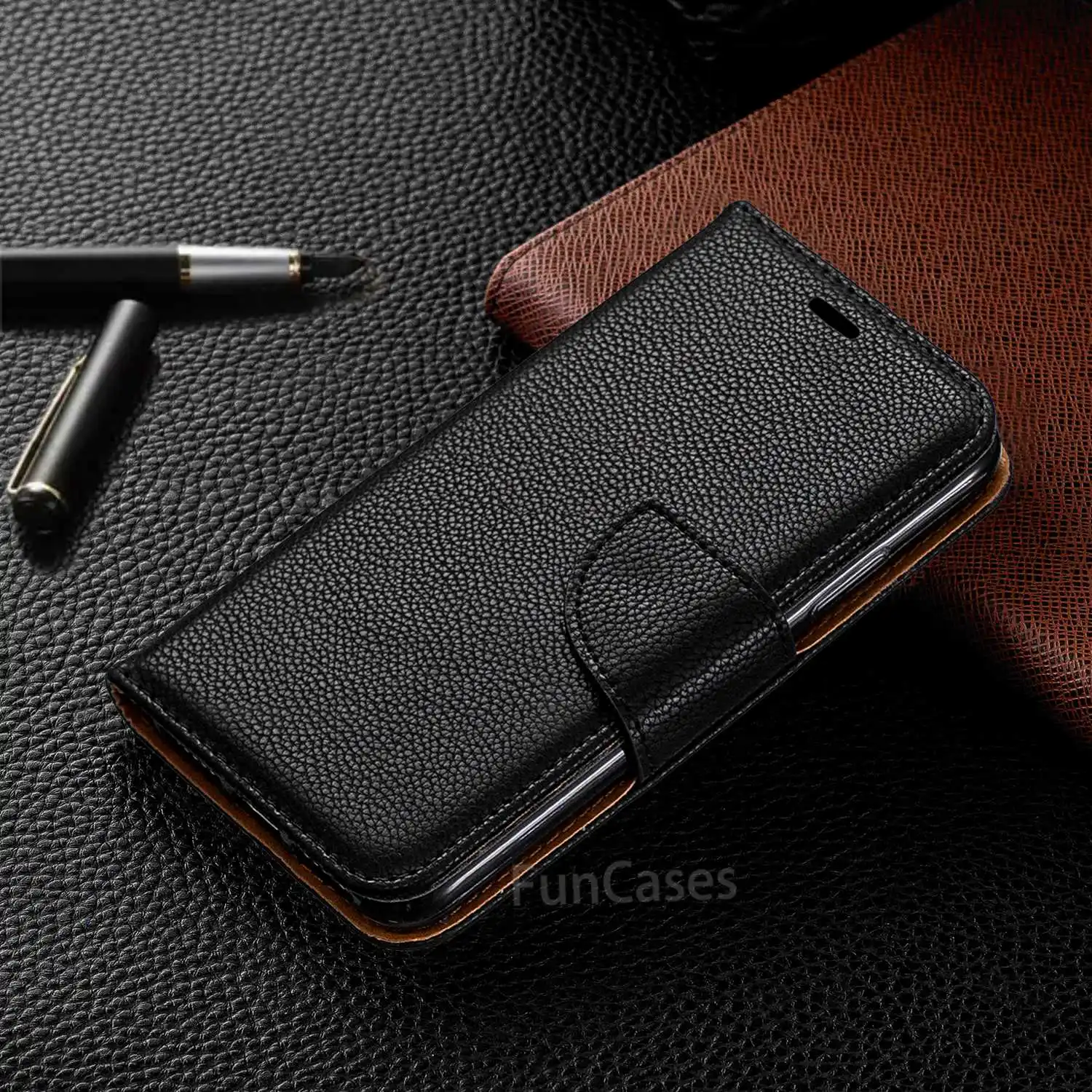 Кожаный чехол Чехол для iPhone X Бумажник Обложка iPhoneX с карт памяти телефон Coque