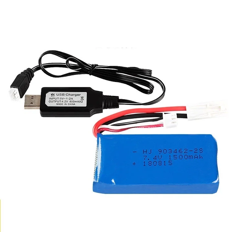 7 4 V 1500 мАч/2800 мАч с USB зарядное устройство для FT009 WL912-A дистанционного controlboat