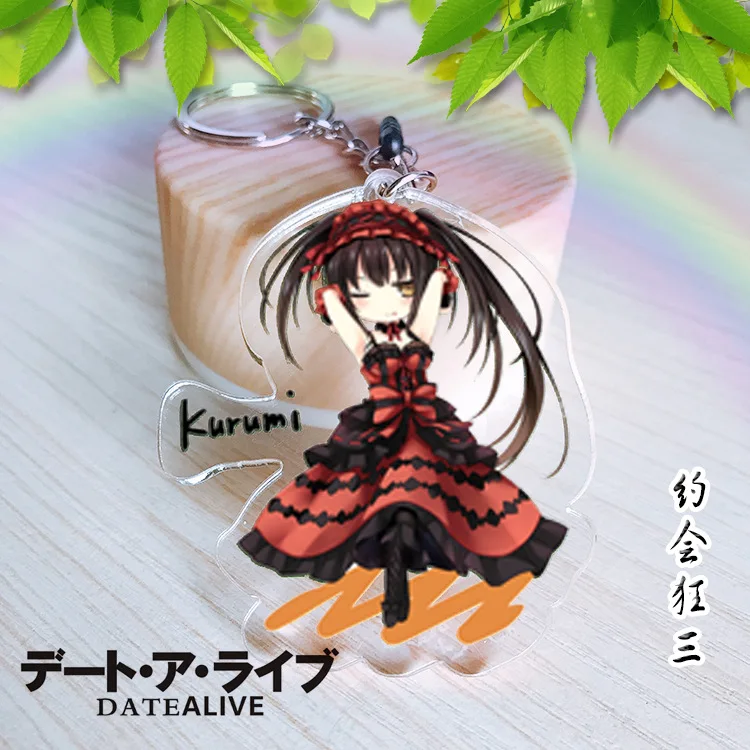 5 см аниме Keychian DATE A LIVE акриловый брелок Yatogami Tohka Yoshino подвеска двойная печать