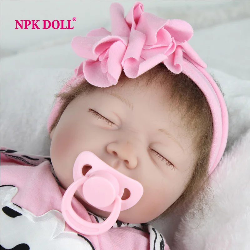 NPKDOLL 22 дюймов спальный виниловая Кукла младенец Реалистичная игрушка в подарок