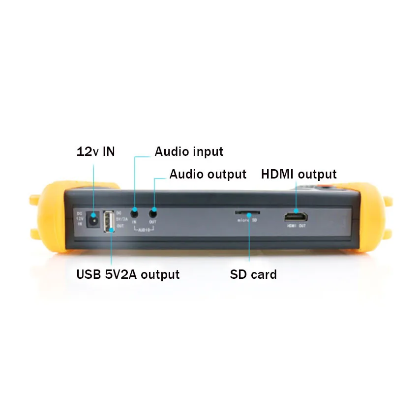 7-дюймовый HD Тестер CCTV тестер монитор IP TVI CVI AHD аналоговых камер 1080p Wifi PTZ Поддержка