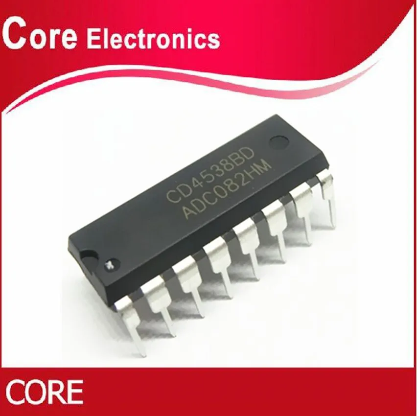 100 шт. CD4538BD DIP16 CD4538 DIP 16 Новый|Интегральные схемы| |