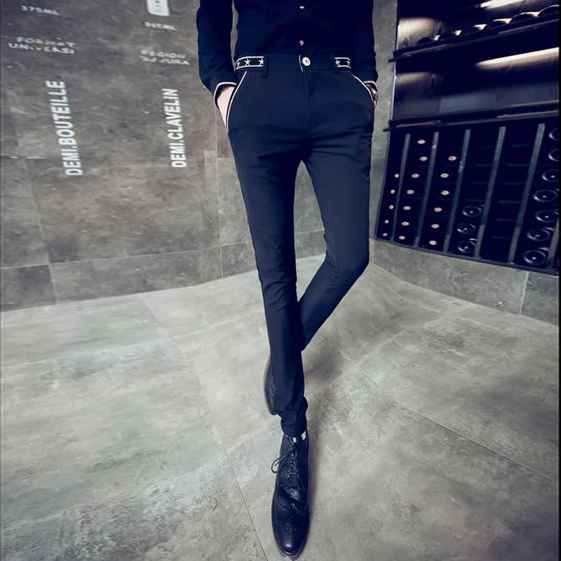 Новинка Весна 2019 мужские повседневные брюки маленького размера Корейская версия