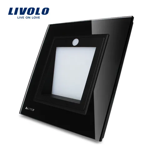 Black Производитель, Livolo Новое поступление, Великобритания, Стандартный, крыльцо/коридор/Корнер, рампы, белый Цвет-W291JD-12/11/13 - Цвет: Black