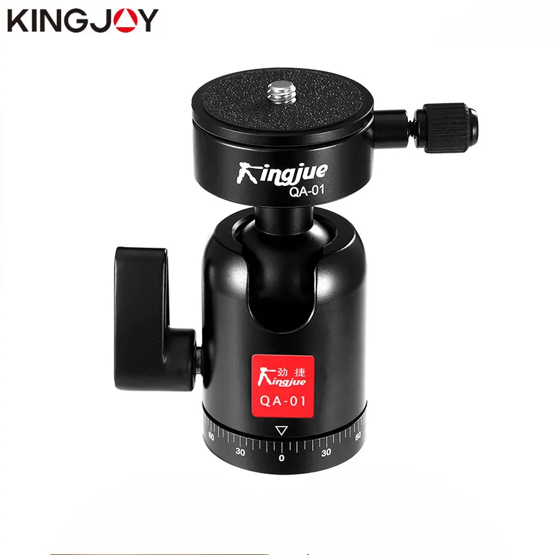 Официальная фотография штатива KINGJOY Стандартная Алюминиевая Мини-головка с