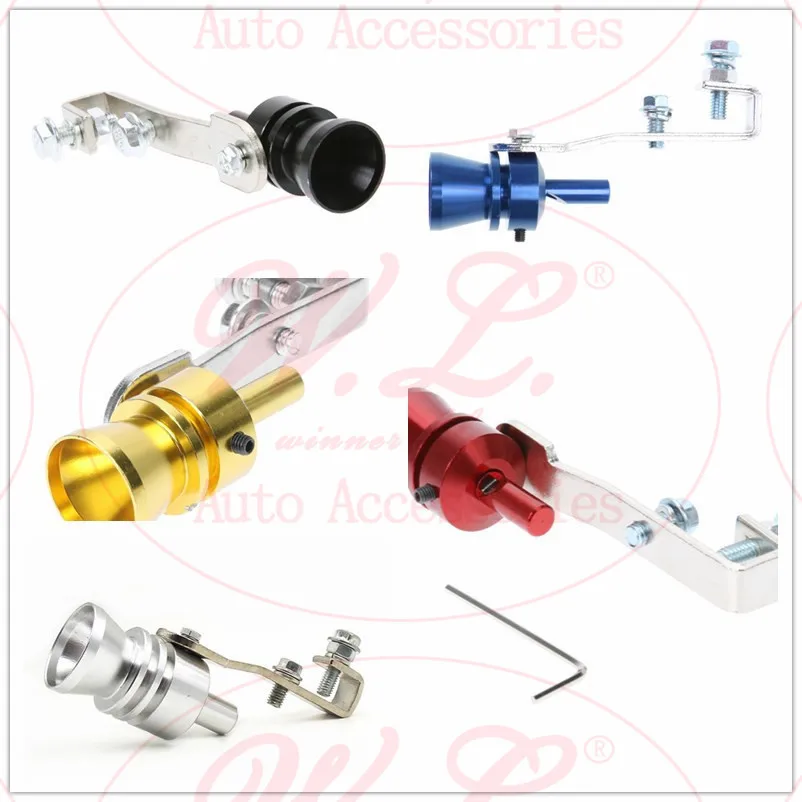 2018 Универсальный Серебряный автомобильный турбозвук свисток Глушитель